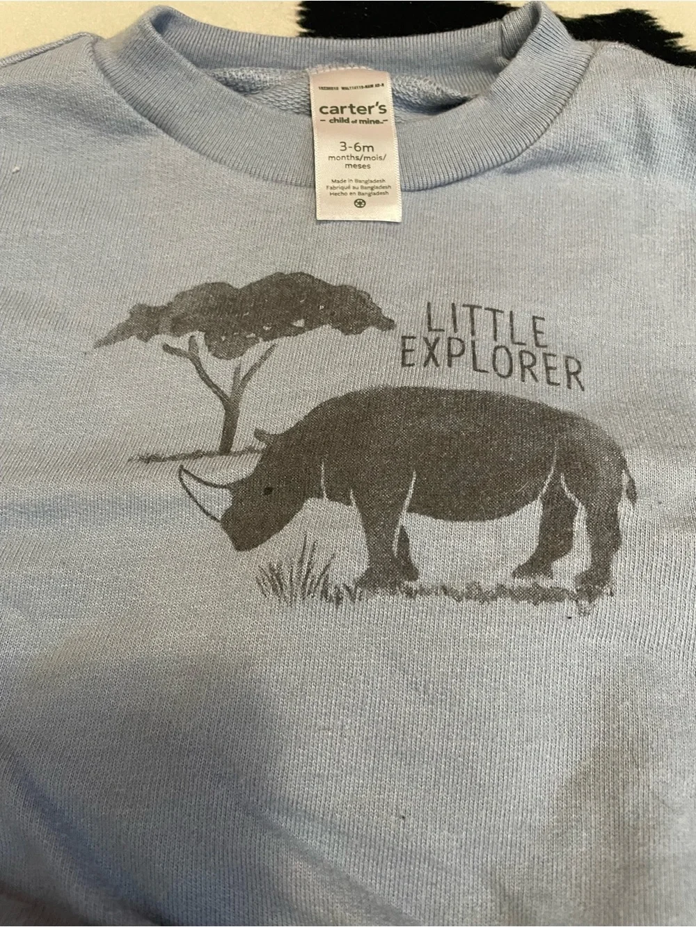 2/$12 Carter's Blue Rhino 'Little Explorer' Sweatshirt Outfit